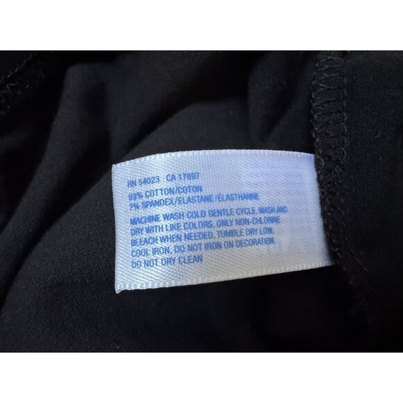 GapBody Womens Black Stretch Leggings L Cotton & Spandex Made In Guatemala - Picture 5 of 13